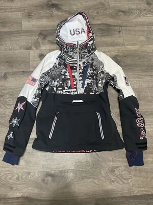 2022 VOLCOM USST TEAM OLYMPIC BRIGHTON PULLOVER JACKET UNISEX SIZE S SMALL - Image 1 of 4