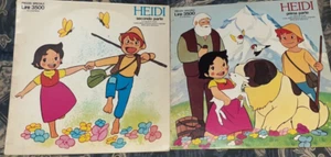 DISCHI VINILI LP HEIDI 1 e 2 PARTE,SET COMPLETO STORIA SERIE TV ANIME VINTAGE 70 - Foto 1 di 10