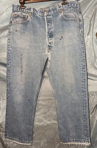Levi's Authorized Vintage 501xx USA Made Distressed Jean's Original Sz-36x27 VTG - Picture 1 of 12