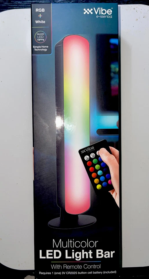 VIBE Essentials Multicolor LED Light Bar With Remote Control 11 Inches