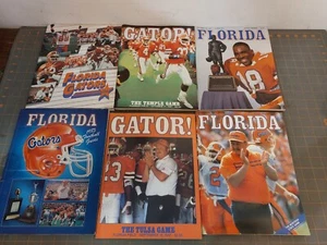 Florida Gators Football Guide Program Lot of 6 1985 1986 1987 1988 Emmitt Smith - Picture 1 of 2