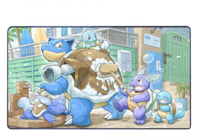 Squirtle Blastoise Board Game Pokemon Playmat Games Mousepad Play Mat TCG - Image 1 of 4