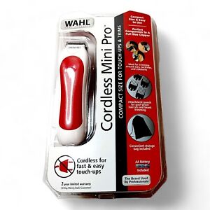 WAHL Mini Pro coupe de cheveux et coupe tondeuses 14 pièces kit rasoir rouge NEUF !