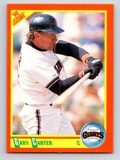 1990 Score Rookie & Traded Gary Carter San Francisco Giants #35T