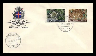 Iceland 1967 FDC, Birds Nests. Lot # 11. - Image 1 of 2