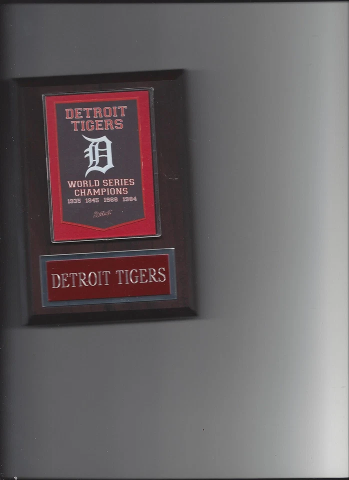 DETROIT TIGERS SERIE MUNDIAL PLACA BÉISBOL CAMPEONES MLB Foto 1 de 1