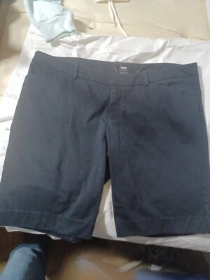 Bermudas Mossimo elásticas para mujer negras talla 16 cierre algodón nailon nuevas Foto 1 de 3