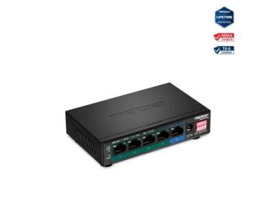 TRENDnet 5-Port Gigabit PoE+ Switch TPE-TG51g - Image 1 of 4