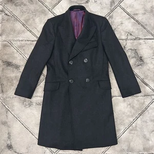 Vivienne Westwood Virgin Atlantic Wool Cashmere Double Breasted Overcoat - 34 R - Picture 1 of 11