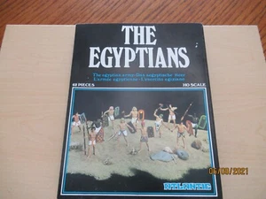 Atlantic #1502 The Egyptians Army HO Scale 62 Pieces Mint on sprue in orange - Bild 1 von 6
