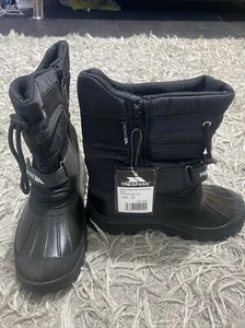 TRESPASS KUKUN DODO KIDS WATERPROOF WINTER SNOW BOOTS BOYS GIRLS UNISEX CHILDS - Picture 1 of 16