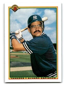 1990 Bowman Baseball Card Alvaro Espinoza New York Yankees #431 - Picture 1 of 2