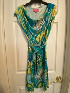 Banana Republic Trina Turk Dress Womens S Multicolor Floral Shift Bodycon - Picture 1 of 16