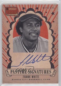 2013 Panini America's Pastime Pastime Signatures /125 Frank White #FW Auto