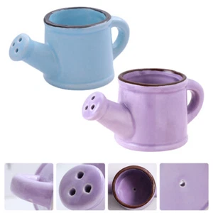 2 Pcs Mini-Gießkanne Blumentöpfe Für Zimmerpflanzen Innenanfalltopf - Bild 1 von 12