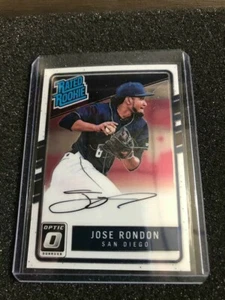 2017 Donruss Optic Rated Rookie Jose Rondon Auto San Diego - Picture 1 of 2