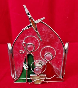 Candelabro votivo diseño vitral belén hecho en Filipinas - Imagen 1 de 8