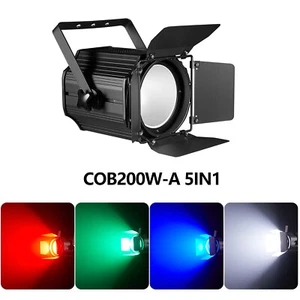 200W rgbwa 5in1 COB LED Par Light DMX Stage DJ Audience Blinder theatre Light - Picture 1 of 10