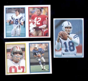 Lote de 3 pegatinas de novato Topps Mike Pagel Baltimore Colts 1983-1985 - Imagen 1 de 1
