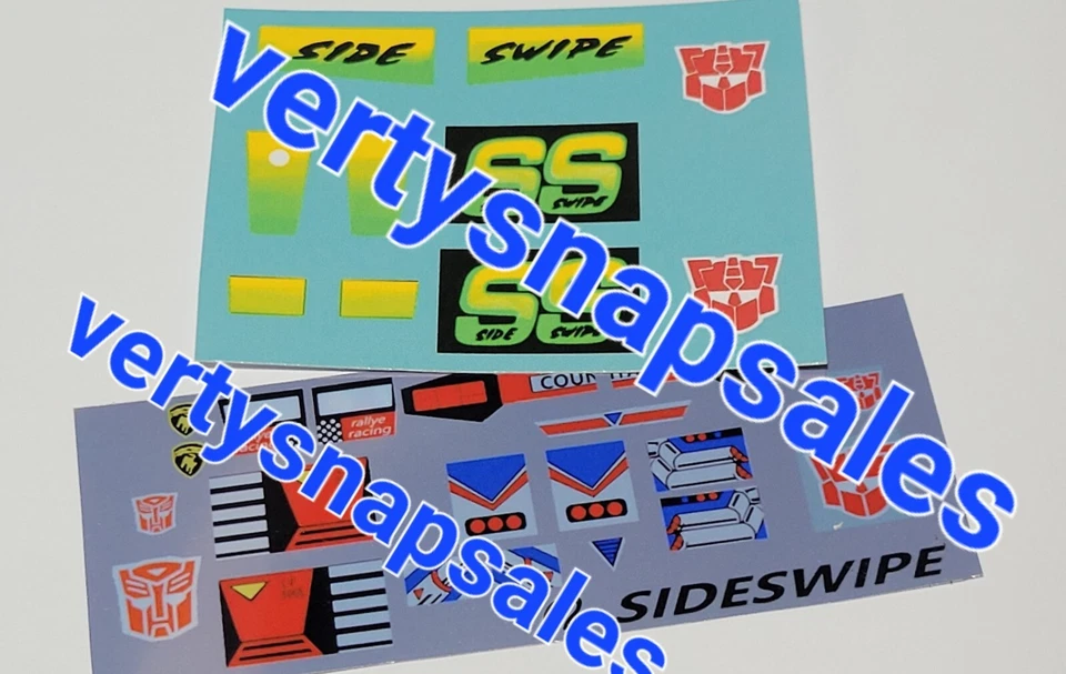 Pegatinas Transformers G2 PRE CORTADAS para G2 SIDESWIPE  Foto 1 de 1