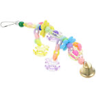 Kolorowa klatka dla papug pakiet zabawek huśtawka drabina dzwonek do żucia akcesoria