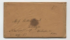 1851 newville Ohio manuscript stampless with letter 5 rate [5250.105] - Picture 1 of 3