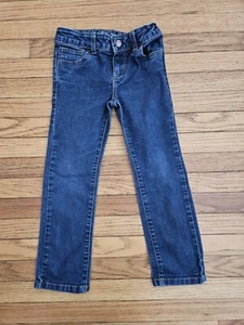 Wonder Nation Girls Straight Jeans- Size 6 with Adjustable Waist Med Wash - Picture 1 of 3