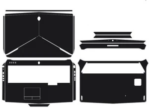 KH Carbon Leather Sticker for Alienware 17 R2 R3 AW17R2 AW17R3 17.3" 2015Release - Picture 1 of 26