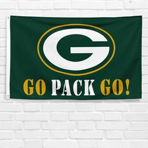 Für Green Bay Football "GO PACK GO" 3x5 ft Rodgers Banner - Bild 1 von 12