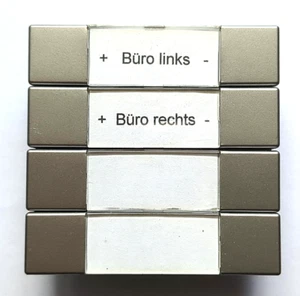 Busch-Jaeger KNX/Powernet Tastsensoren 4-fach Einsatz 6127/14-811 Alugrau - Bild 1 von 15