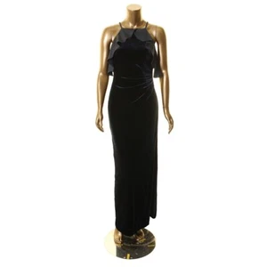 Vestido de baile de terciopelo con volantes para mujer LAUREN RALPH LAUREN TEDO - Imagen 1 de 3