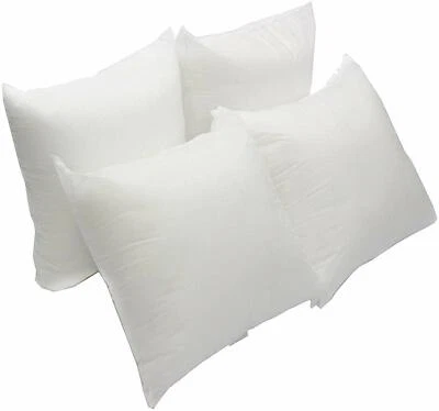 Mybecca 4 Pack- Premium Hypoallergenic Pillow Insert Sham Square Forms ALL SIZES - Image 1 of 4
