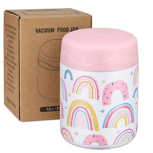 12oz Soup Thermo For Hot Food Kids Insulated Food Jar Wide Mouth Lunch Container - Picture 1 of 7