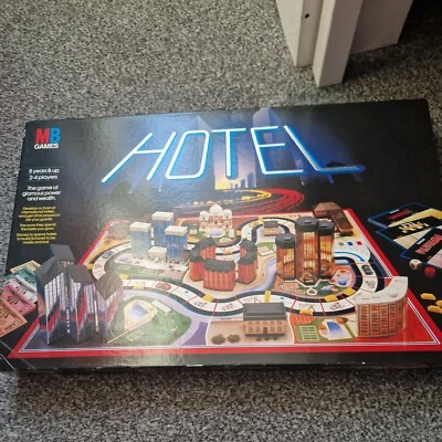 VINTAGE 1986 HOTEL BOARD GAME BY MB GAMES  - Image 1 of 4