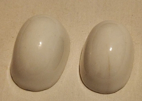Vintage White Porcelain Toilet Bolt Covers Cover