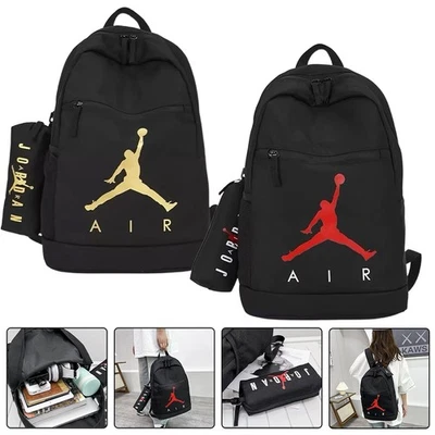 NIKE AIR JORDAN Backpack Travel Rucksack Sports Adjustable Shoulder Straps NL6
