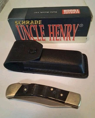 Schrade Uncle Henry Pocket Knife Lb5b With Sheath And Original Box  - Image 1 of 4