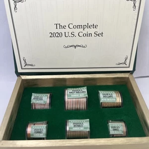 DANBURY MINT THE COMPLETE 2020 U.S. COIN SET 72 BRILLIANT UNCIRCULATED COINS - Picture 1 of 7