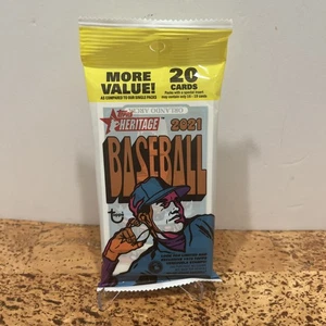 Topps Heritage 2021 Baseball Cards- Sealed Single Pack, 20 Cards, MLB - Picture 1 of 9