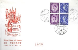 1965 2s Booklet Se-tenant Pane, RF Grover FDC, Winchester CDS - Picture 1 of 1