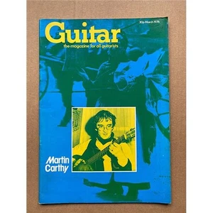 MARTIN CARTHY GUITAR MAGAZINE MARCH 1976 MARTIN CARTHY COVER WITH FEATURE INSIDE - Picture 1 of 1