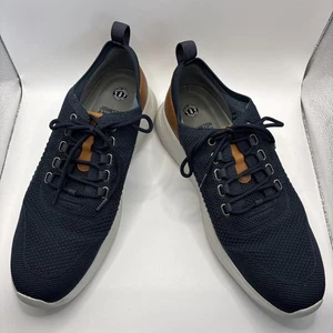 Johnston & Murphy Men 9.5 Amherst Knit Mesh Shoes Navy Blue Sneakers - Picture 1 of 17