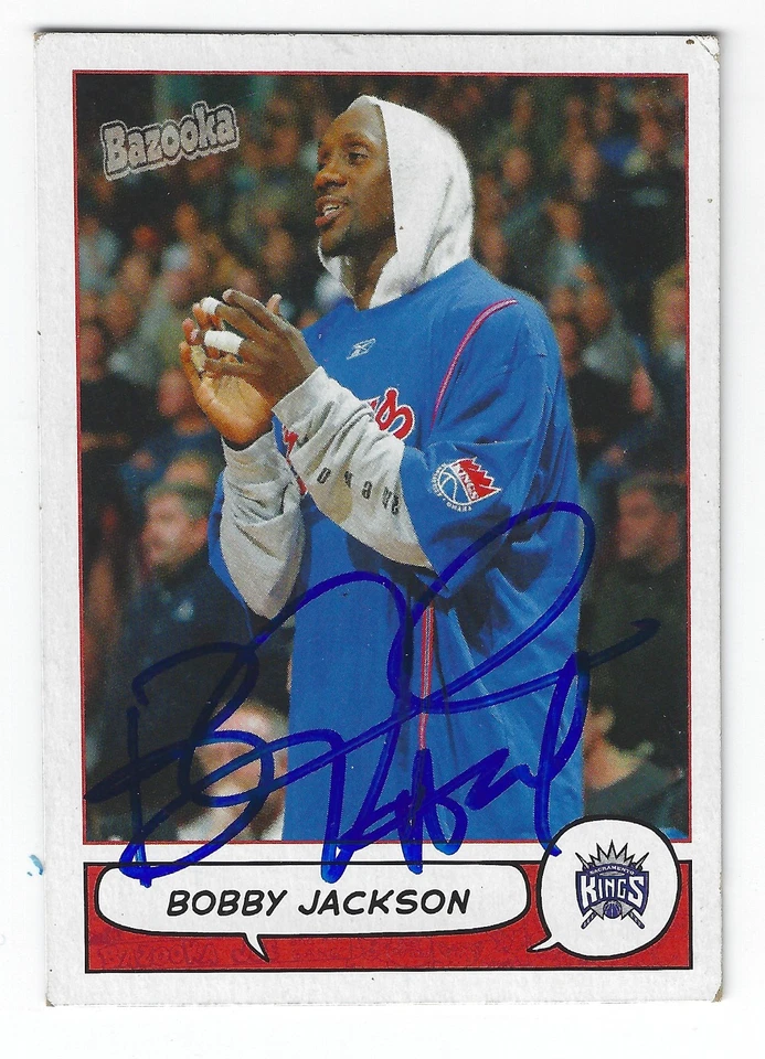 BOBBY JACKSON SACRAMENTO KINGS SIGNED BASKETBALL CARD HOUSTON ROCKETS HORNETS - Image 1 of 1