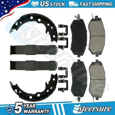 Juego de pastillas de freno de disco delanteras traseras zapatas de freno de estacionamiento para Toyota 86 2017-2017 Foto 1 de 4