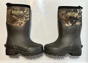 Red Head Kamari Hunting Boot Neoprene Waterproof Camo Rain Boot Kids Youth Sz 10 - Picture 1 of 8