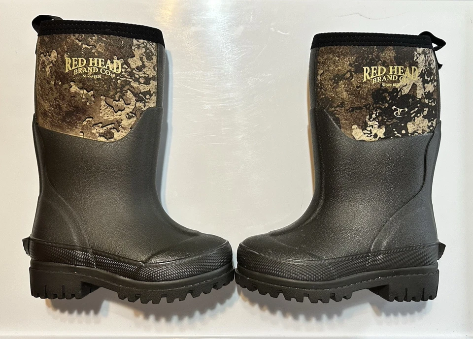 Red Head Kamari Hunting Boot Neoprene Waterproof Camo Rain Boot Kids Youth Sz 10 - Image 1 of 4