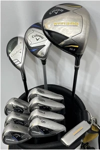 Callaway Club Set 1W 5W 3H 5-9i Pw Sw PT 11pc RH Graphite & Steel R & UNI Men - Picture 1 of 8