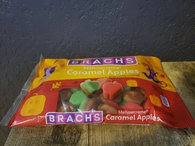 NUEVO Brach's Mellowcreme Manzanas Caramelo, Otoño Otoño Halloween Caramelo, Bolsa 9 Oz Foto 1 de 3