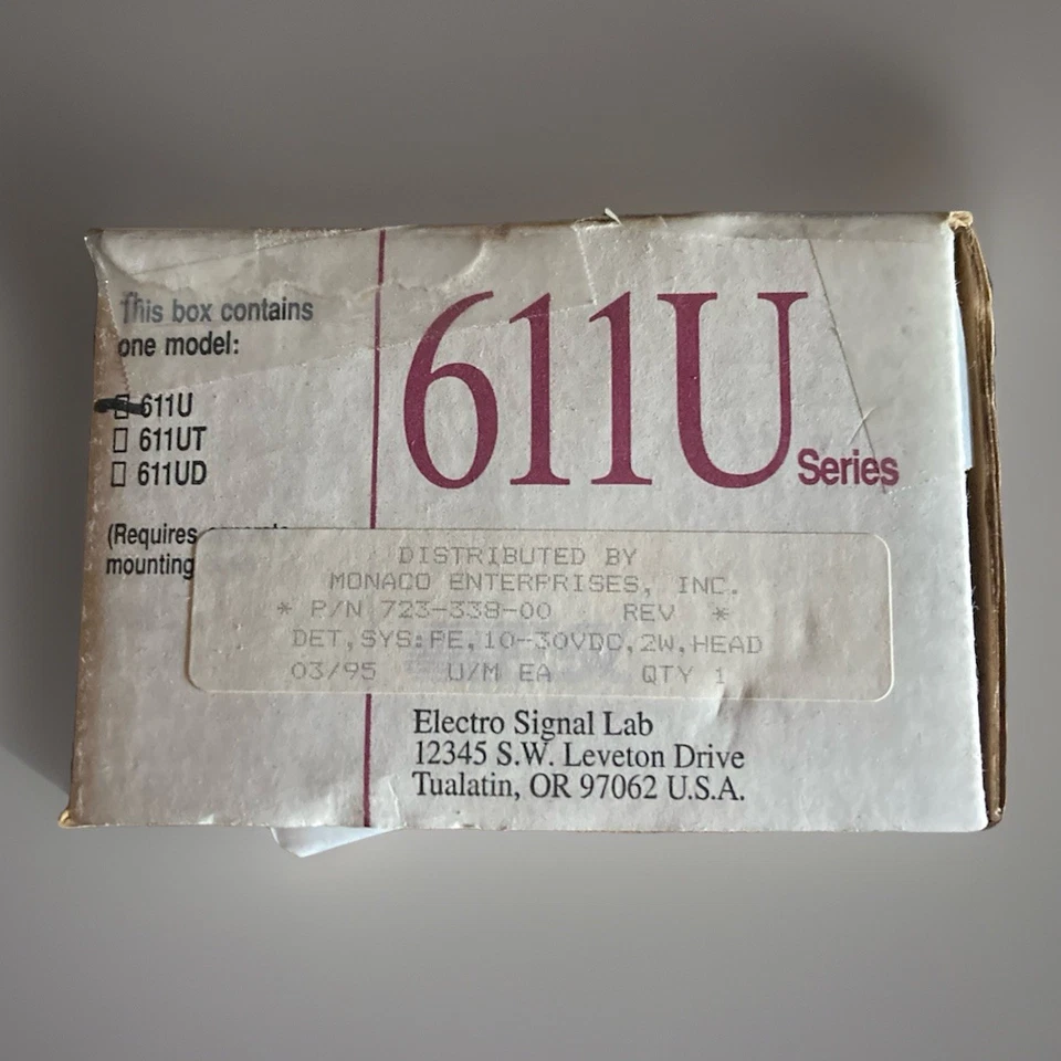 Serie 611U NUEVO ESL Sistema Fotoeléctrico Detector de Humo Foto 1 de 1