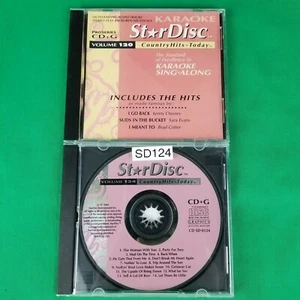 Pre-Owned Lot of 2 StarDisc Karaoke Country Classics CD+G Volume 120 & 124 - Picture 1 of 4